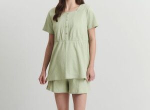 （Mamaway棉質泡泡孕哺哺居家服組）