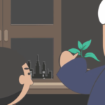 指月亮割耳朵